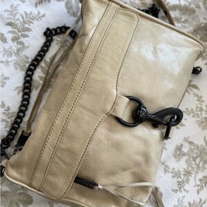 Rebecca Minkoff Cream Crossbody Bag with Black Accents MAC